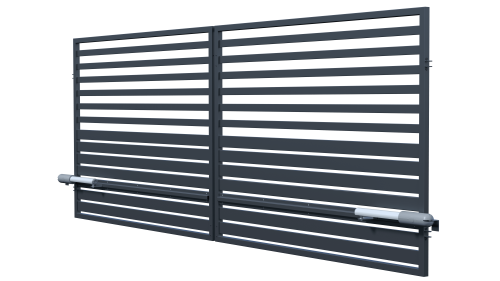Double-leaf swing gate 4m with automation, Fen fence (1)