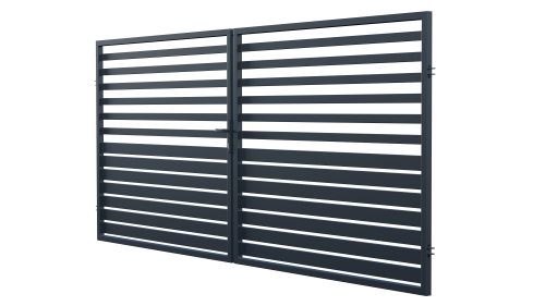 Double-leaf swing gate 3.5 m, Fen fence (1)