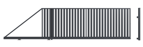 Sliding left gate, Amida fence (1)