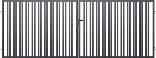 Double-leaf swing gate for dimension, Belfast fence