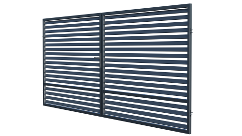 Double-leaf swing gate 3.5 m, Bryza fence