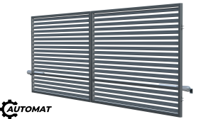 Double-leaf swing gate 4m with automation, Bryza fence