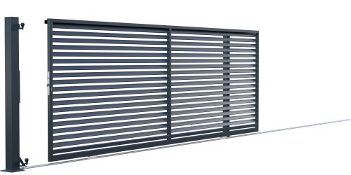 Unbalanced sliding gate for dimension, Bryza fence