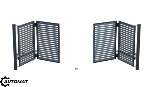 Broken gate with automation, Bryza fence