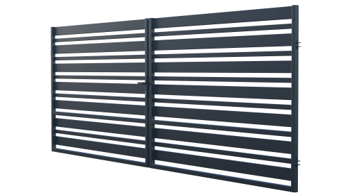 Double-leaf swing gate for dimension, Juga fence