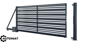 Universal sliding gate with automation, Juga fence (1)