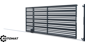 Universal unbalanced sliding gate with automation, Juga fence (1)