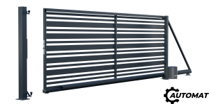 Universal sliding gate with automation, Juga fence (1)