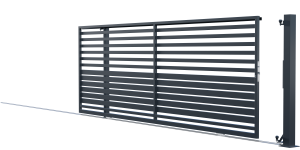 Universal unbalanced sliding gate for dimension, Fen fence