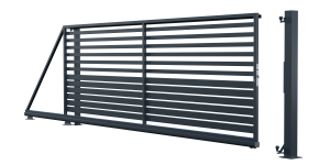 Universal sliding gate with automation, Fen fence