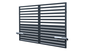 Double-leaf swing gate 3m with automation, Fen fence