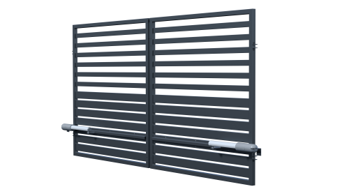 Double-leaf swing gate 3m with automation, Fen fence